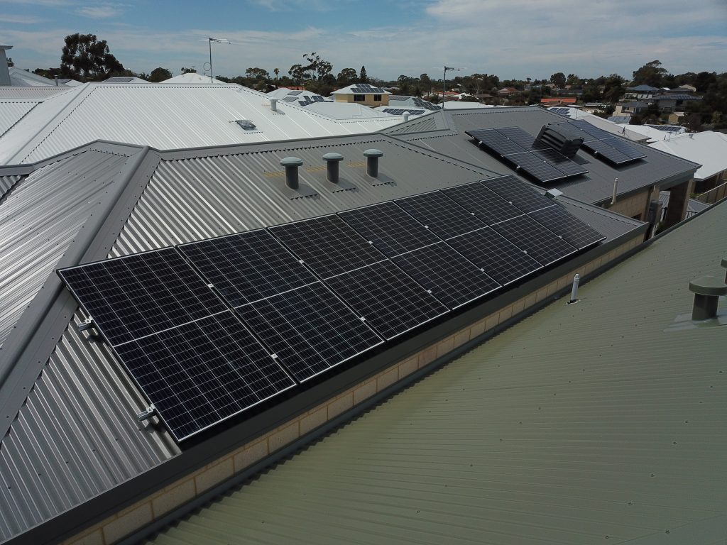 solar panels installed on a residential home